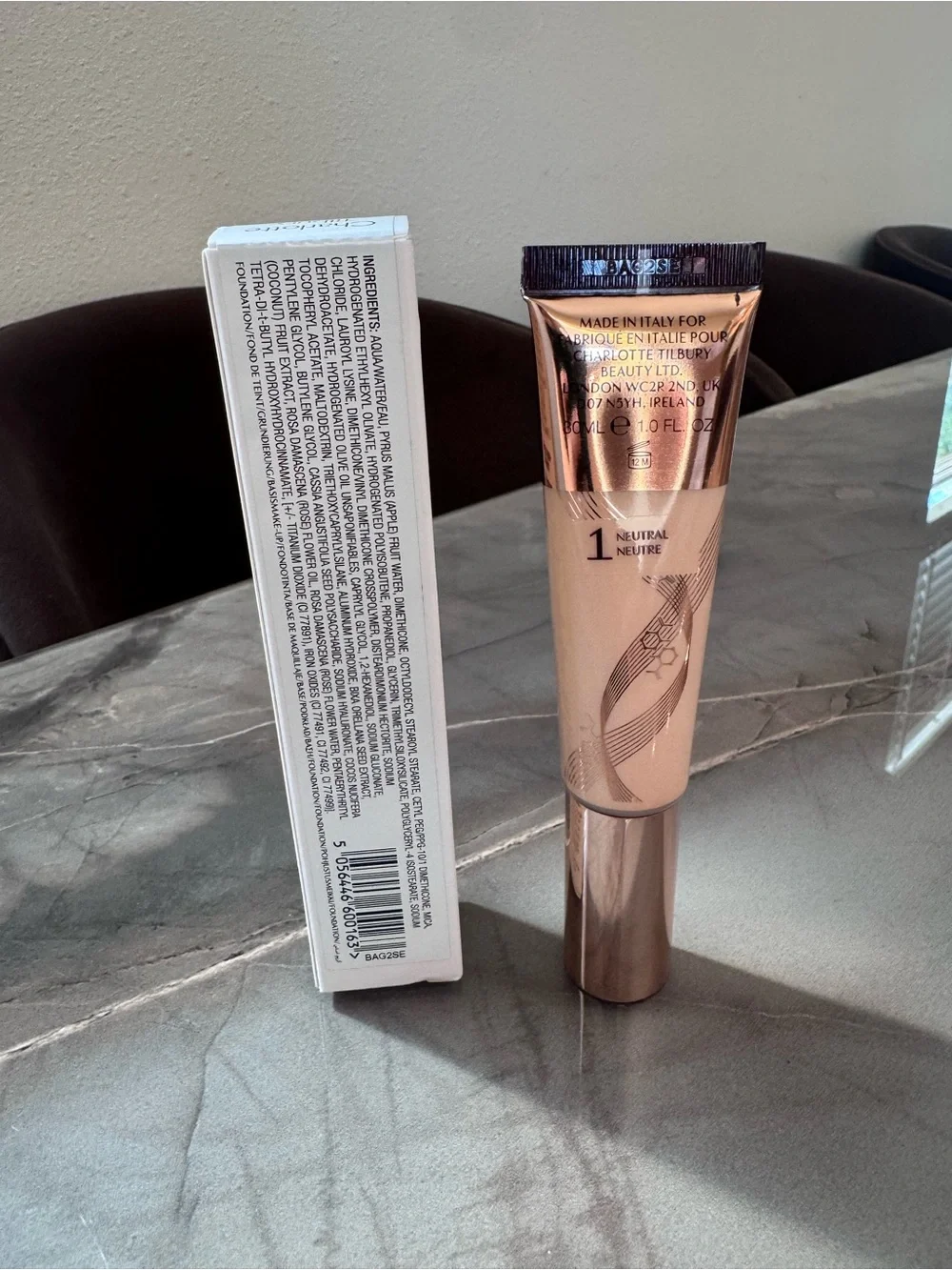 Charlotte Tilbury Beautiful Skin Foundation 1 Neutral